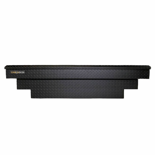 71in Crossover Truck Tool Box, Notched, Matte Black Aluminum